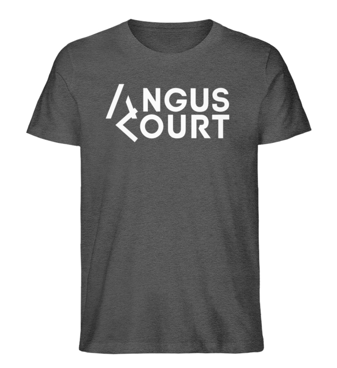 Angus Court Bull Shirt Men - Herren Organic Melange Shirt-6898