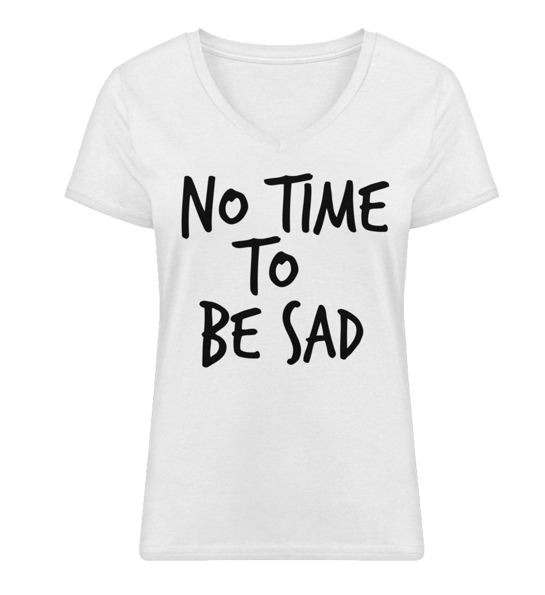 Vorderansicht von Album Edition No Time To Be Sad Butterfly - Damen Premium Organic V-Neck T-Shirt