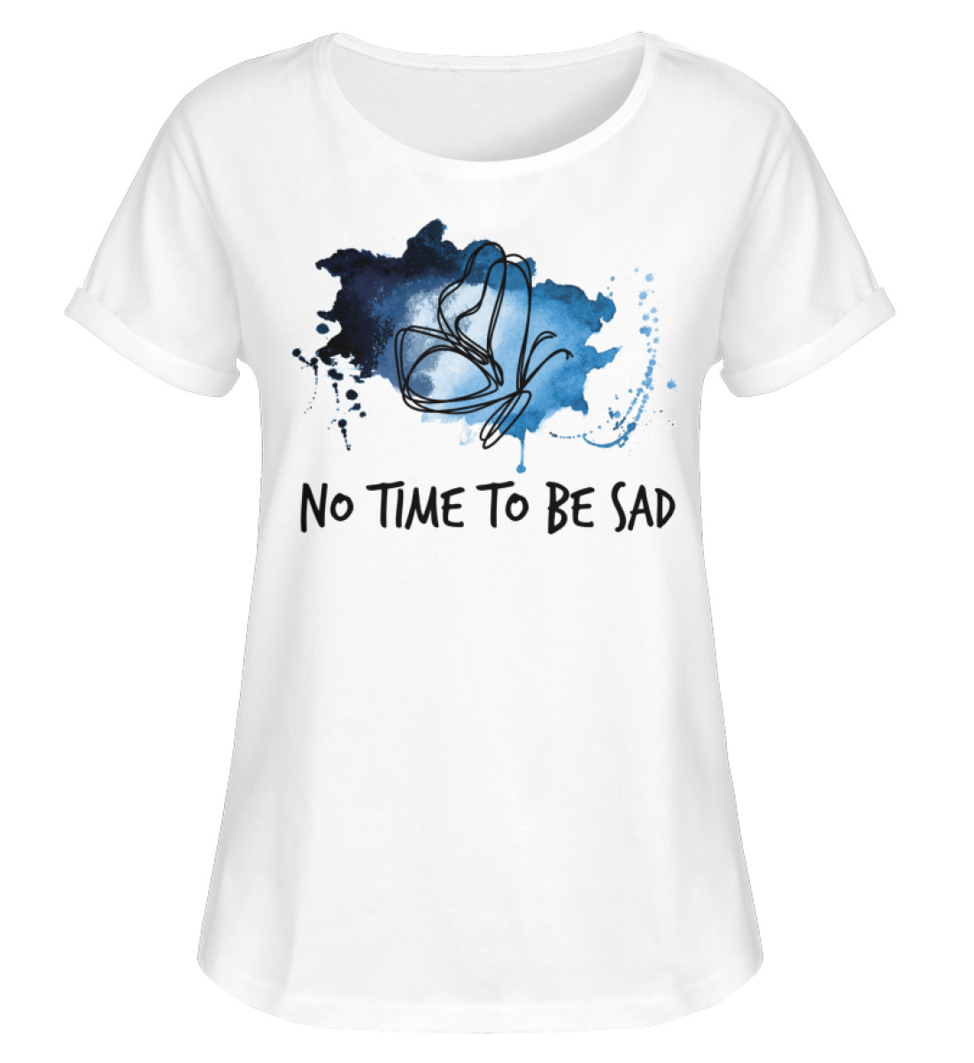 Vorderansicht für Album Edition No Time To Be Sad AC Vertical - Damen Roll Up Shirt