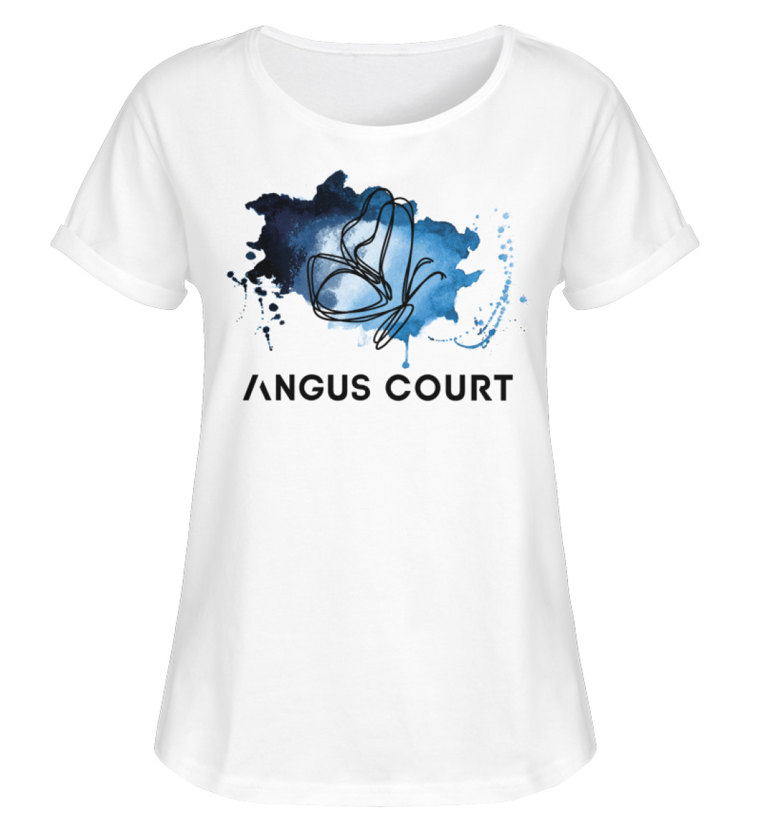 ANGUS COURT Album Edition No Time To Be Sad Shirts Women - Damen RollUp Shirt-3